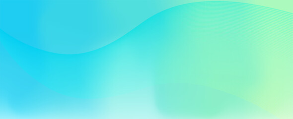 Modern banner background. full color, bright blue green gradation, wave eps 10 © Samroni Arrosid