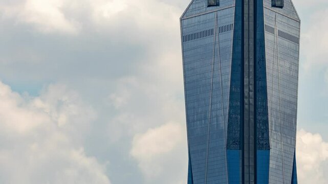 Timelapse of the merdeka 118 building. from a high vantage point