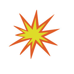 Stylized Burst of Energy Emanating Boldly Against a Dark Canvas Creates Impact