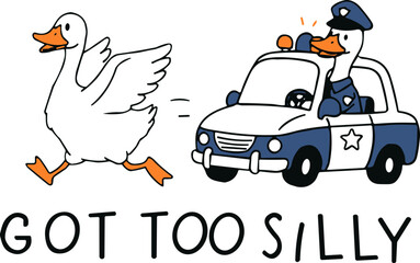 Silly goose on the loose SVG, Silly goose svg,Funny Goose, goose SVG