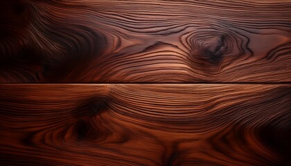 black walnut wood texture from two boards oil finished