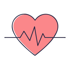 Heart health heartbeat pulse medical cardiology healthcare wellness rhythm lifeline vital sign