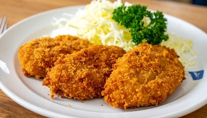  揚げたてメンチカツ　湯気