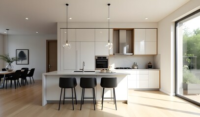 Modern Dining with Natural Warmth