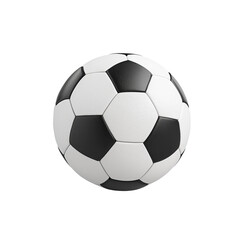 Naklejka premium Soccer Ball: A classic soccer ball, a symbol of sport and competition, in a realistic, high-quality rendering, perfect for conveying the energy and excitement of the beautiful game.
