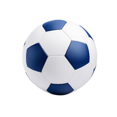 Fototapeta premium Soccer Ball: A classic blue and white soccer ball, ready for a game. 