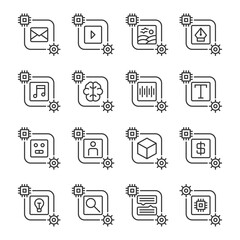AI Generator Icon Set