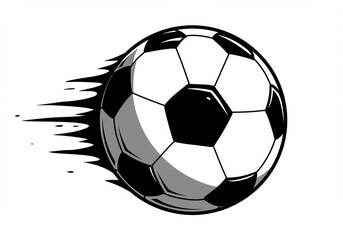 Fototapeta premium soccer ball vector issolated white