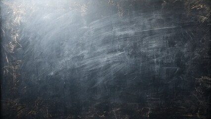 dark, scratched chalkboard texture background with light illustration background.