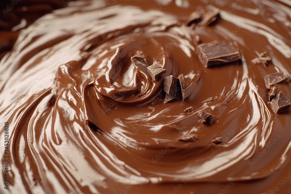 Poster chocolate swirl: smooth, creamy, and irresistibly tempting. chunks add texture to its rich and delec