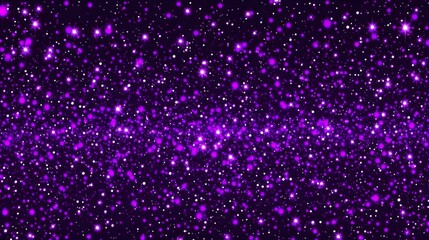 Purple Galaxy Sparkle Background: Magical Night Sky with Glittering Stars and Cosmic Dust