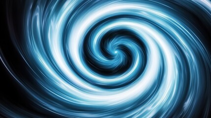 Abstract swirling blue vortex