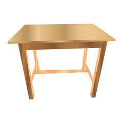 Fototapeta premium wooden table isolated on white
