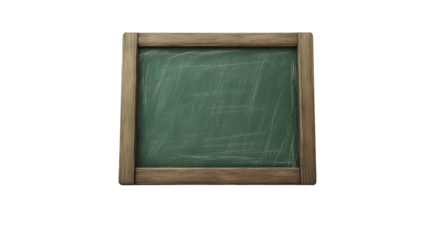 Empty Chalkboard with Wooden Frame Ideal for Education Learning and Creative Projects