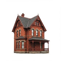house on white background