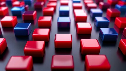 Obraz premium Tech-Inspired 3D Cubes Wallpaper