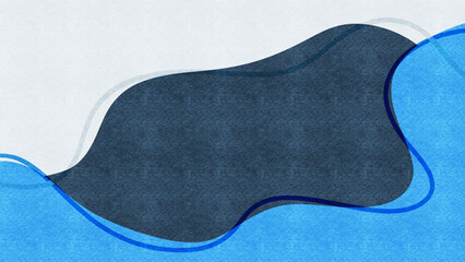 Gradient abstract wave background design illustration. Blue wave