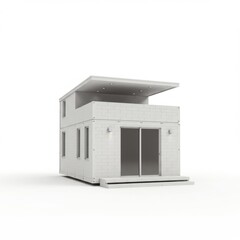 house on white background