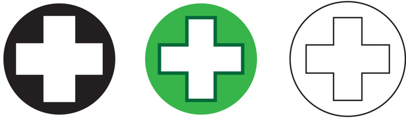plus sign healthcare vector - medical symbol
