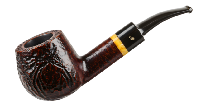 tobacco pipe isolated on white background
