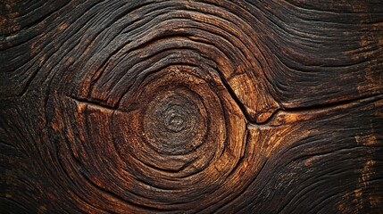 Dark brown wood texture background knot detailed rustic surface old aged tree rich deep grain plank