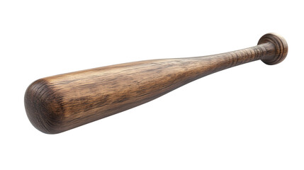 A classic wooden baseball bat with a polished finish ideal for sports enthusiasts and collecto