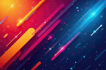 Geometric abstract, sharp lines & bold colors, home, graphic