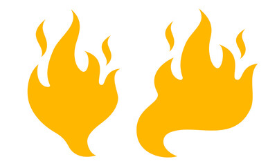 Vector set icon of fire. Vector flame clip art for hot sale.