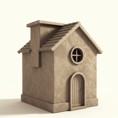 house on white background