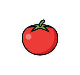 Tomato vector isolated icon. Tomatoes icon