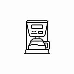 coffee maker icon sign vector