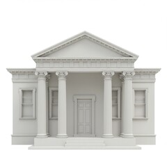 house on a white background