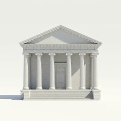 Obraz premium house on a white background