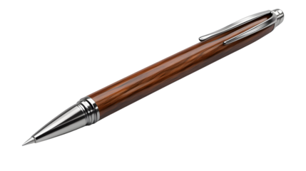 Elegant Wooden Pen with Metal Accents for Professional and Personal Use