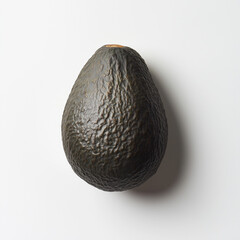 avocado on white