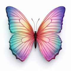 Fototapeta premium A stunning butterfly illustration showcasing pastel shades, intricate details, and a delicate beauty that captivates.