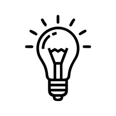 Icon of a Light Bulb