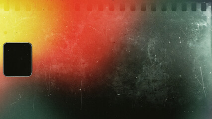 Vintage 8mm Film Frame Overlay with Grain and Light Leaks