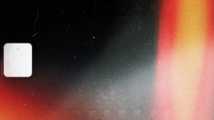Vintage 8mm Film Frame Overlay with Grain and Light Leaks