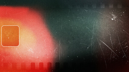 Vintage 8mm Film Frame Overlay with Grain and Light Leaks
