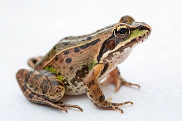 Fototapeta premium boreal chorus frog isolated on white background