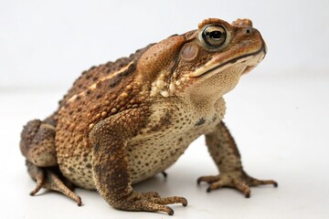 Fototapeta premium cane toad isolated on white background