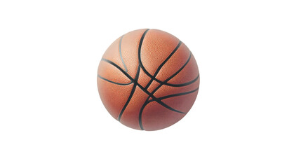 Fototapeta premium A classic basketball on a black background ideal for sports fitness and recreation themes