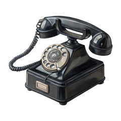 old black telephone