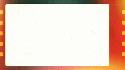 Vintage 8mm Film Frame Overlay with Grain and Light Leaks