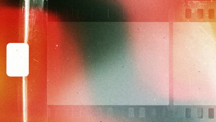 Vintage 8mm Film Frame Overlay with Grain and Light Leaks
