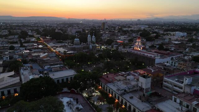 vista aerea de tlaquepaque centro