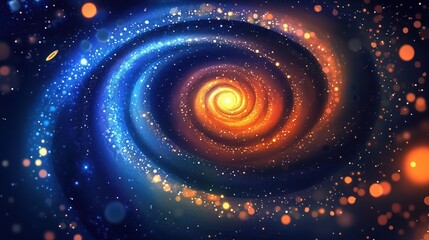 Cosmic Spiral Galaxy