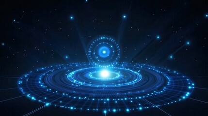 Abstract Futuristic Technology Background