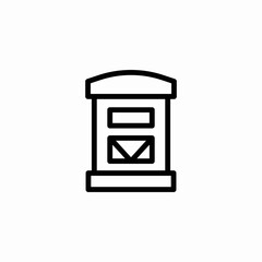 mailbox mail icon sign vector